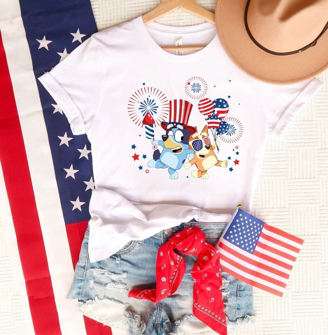 Bluey 4th Of July T-Shirt