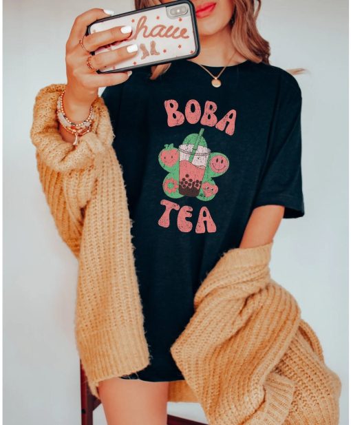 Boba Tea Vintage Retro Unisex T-Shirt