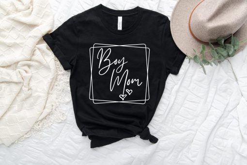 Boy Mom White Art Unisex T-Shirt