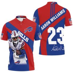 Buffalo Bills Number 23 Aaron Williams With Sign 3d Polo Shirt Jersey All Over Print Shirt 3d T-shirt