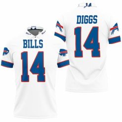 Buffalo Bills Stefon Diggs 14 White Jersey Inspired Style Polo Shirt Model A1823 All Over Print Shirt 3d T-shirt