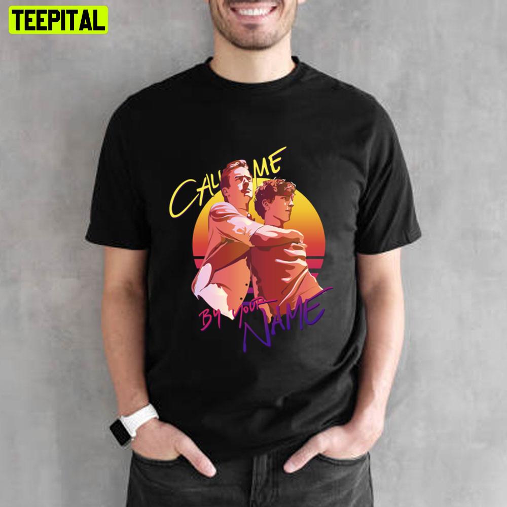 Call Me By Your Name Retro Sunset Unisex T-Shirt