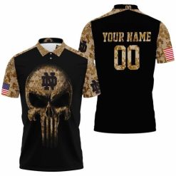 Camouflage Skull Notre Dame Fighting Irish American Flag 3d Personalized Polo Shirt Model A5818 All Over Print Shirt 3d T-shirt