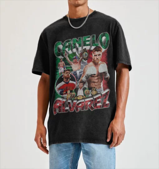 Canelo Boxing 90s Vintage Rap Bootleg Hip Hop Unisex T-Shirt