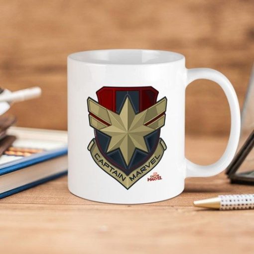 Captain Marvel Premium Sublime Ceramic Coffee Mug White