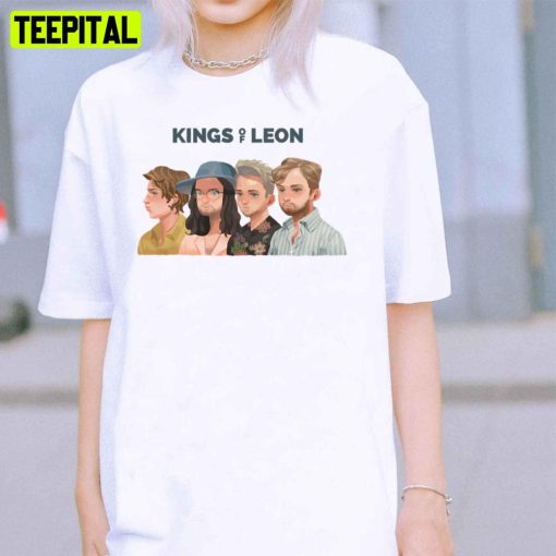 Cartoon Art Kings Of Leon Band Unisex T-Shirt