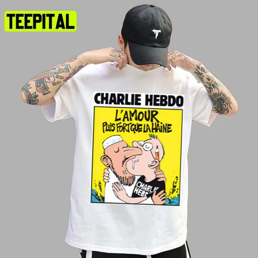 Cartoon Stabbing Charlie Hebdo Unisex T-Shirt