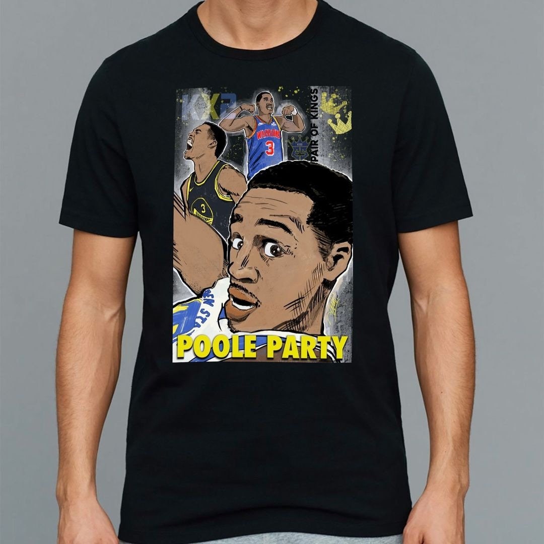 Cartoon Style Jordan Poole Party Warriors Poole Party Basketball Unisex T-Shirt