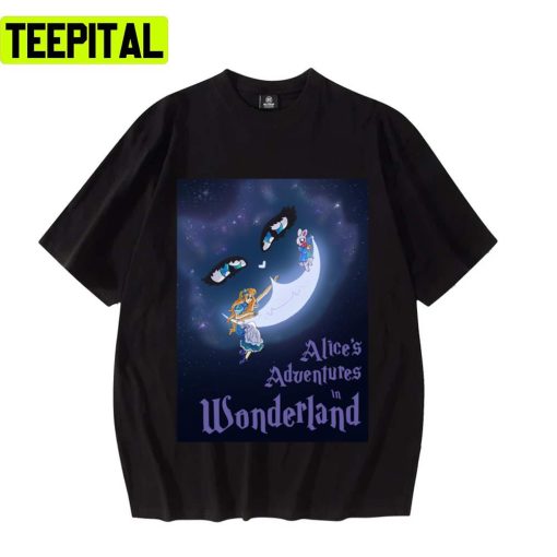 Cheshire Moon Alices Adventures In Wonderland Unisex T-Shirt