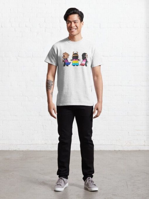 Chibi Tv Series Bisexual Lgbt Happy Pride Month Marvel Studio Unisex T-Shirt