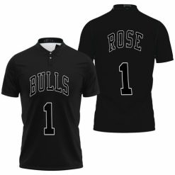 Chicago Bulls Derrick Rose 1 Nba Throwback Black Jersey Inspired Polo Shirt Model A3239 All Over Print Shirt 3d T-shirt