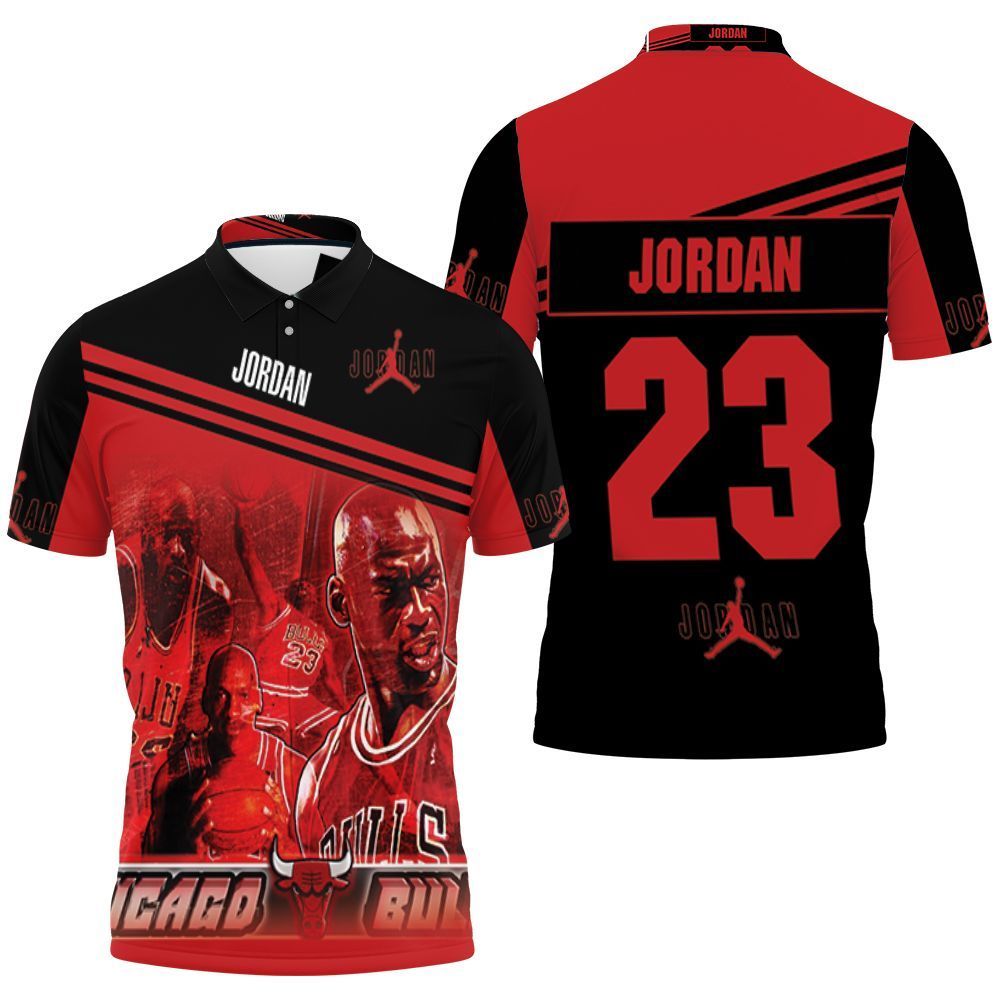 Chicago Bulls Michael Jordan 23 3d Polo Shirt Jersey All Over Print Shirt 3d T-shirt