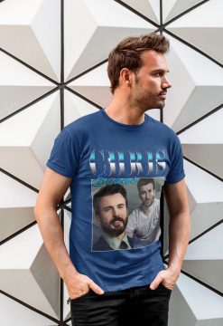 Chris Evans Marvel Captain America Vintage Art Unisex T-Shirt