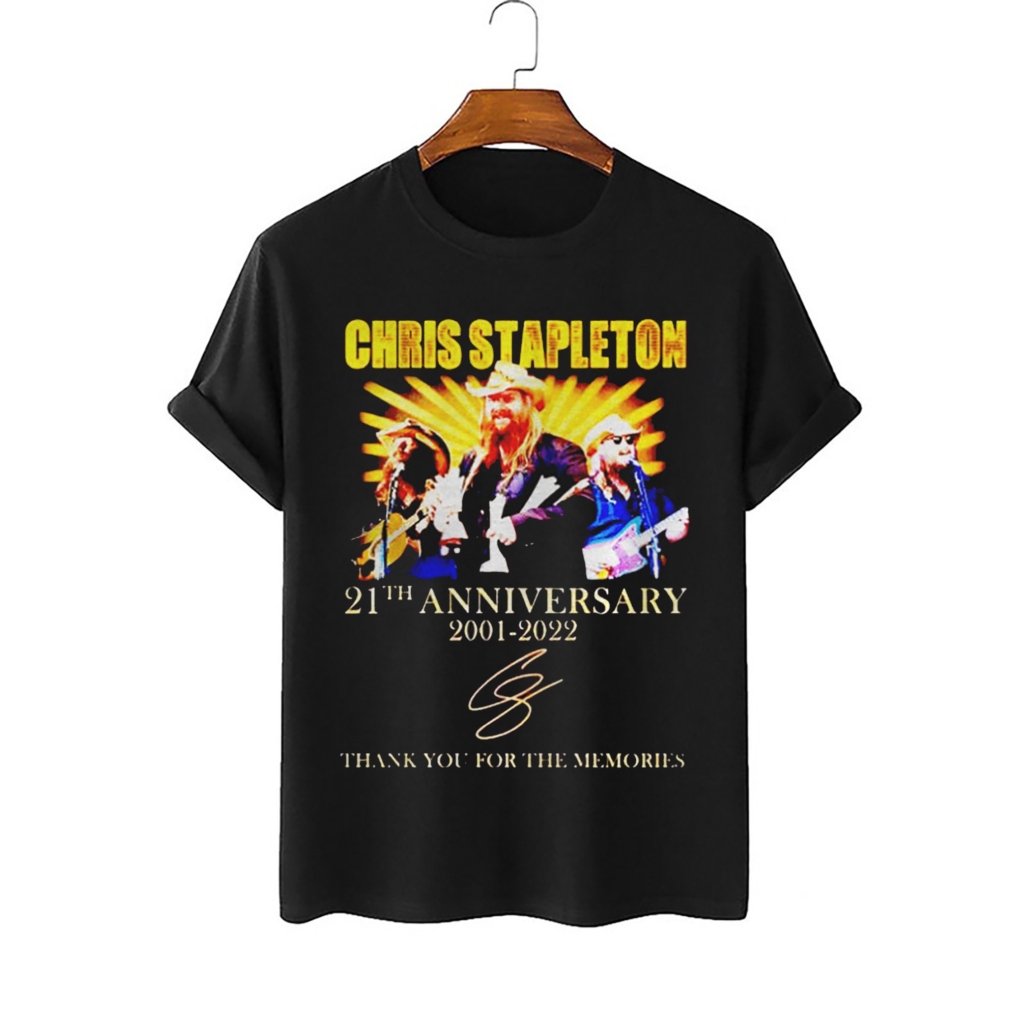 Chris Stapleton 21th Anniversary 2001 2022 Signature Mens Unisex T-Shirt