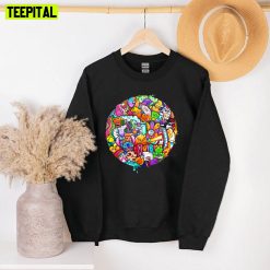 Circle Doodle Art Unisex Sweatshirt