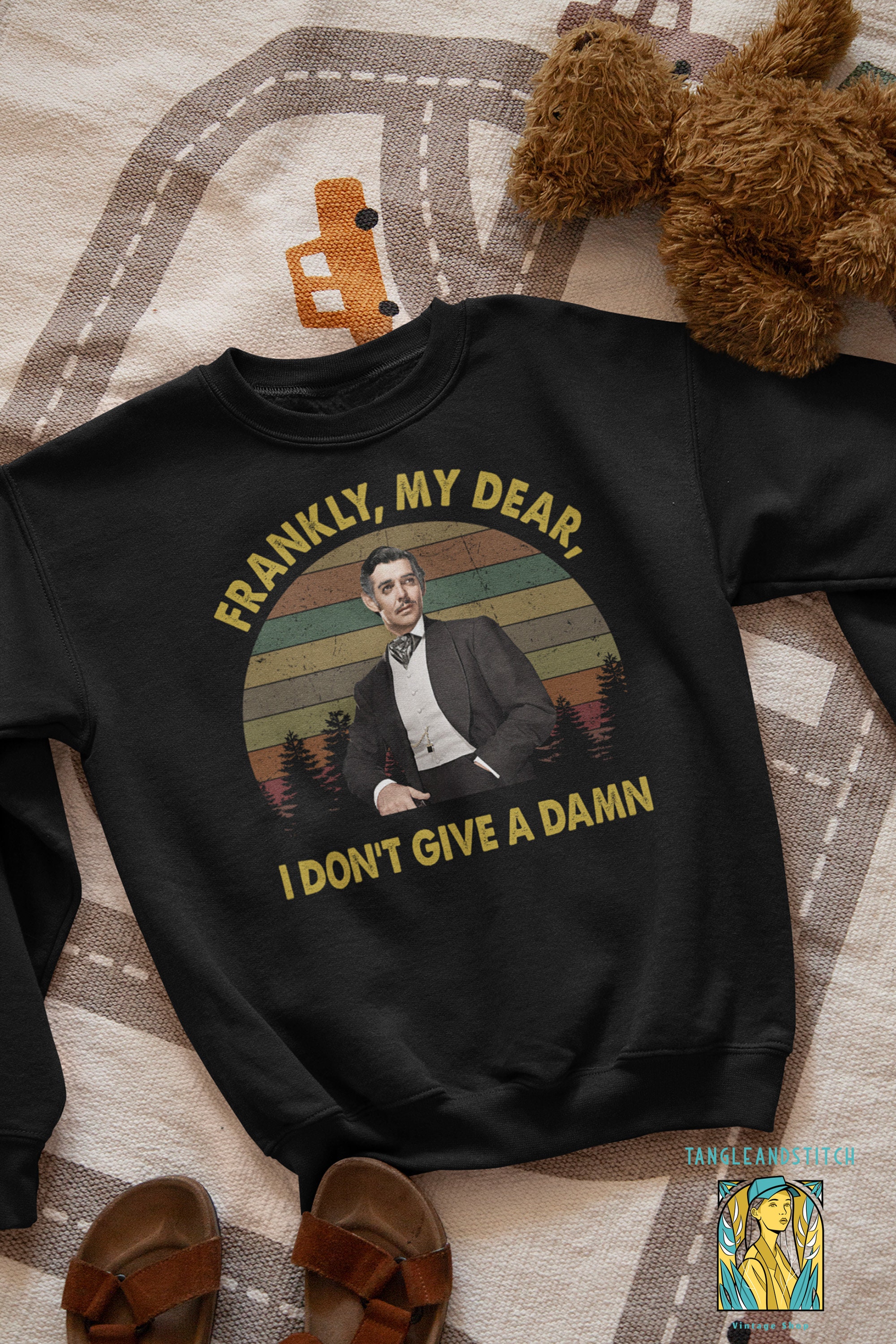 Clark Gable Frankly My Dear I Don’t Give A Damn Retro Clark Gable Unisex T-Shirt