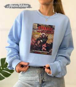 Comic Dr Strange & Scarlet Witch 2022 Marvel Multiverse Of Madness Unisex Sweatshirt