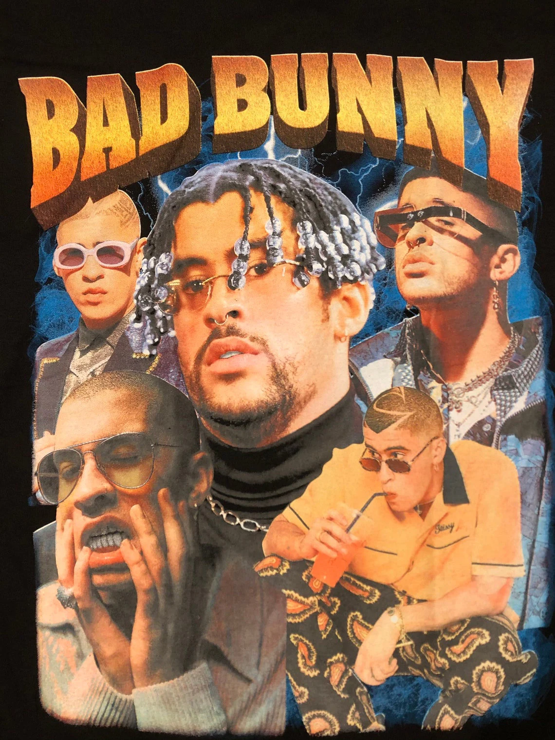 Bad Bunny shirt El Ultimo Tour Del Mundo Graphic Tee Hip Hop Poster Vintage  design Singer TShirt Sweatshirt T shirt