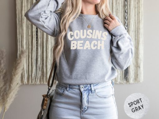 Cousins Beach Summer Vintage Art Unisex Sweatshirt