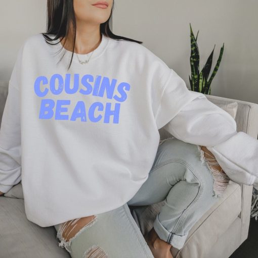 Cousins Beach Summer Vintage Art Unisex Sweatshirt