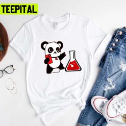 Crazy Chemist Panda And Teachers Graphic Unisex T-Shirt