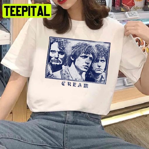 Cream Vintage Look Fan Design Unisex T-Shirt