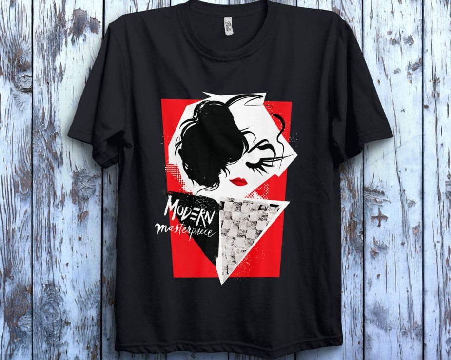 Cruella Modern Masterpiece Collage Disney Unisex Gift T-Shirt