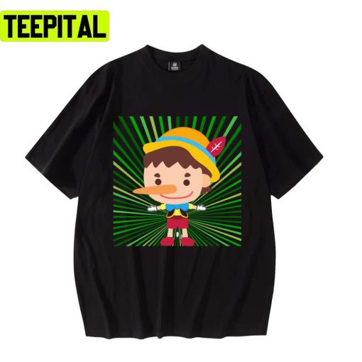 Cute Art Of Pinocchio Disney Unisex T-Shirt