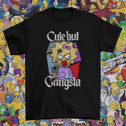 Cute But Gansta Lisa Simpson Unisex T-Shirt