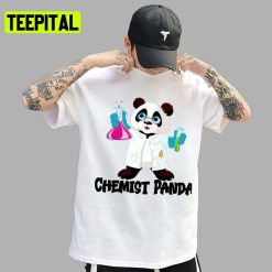 Cute Chemistry Panda Graphic Art Unisex T-Shirt