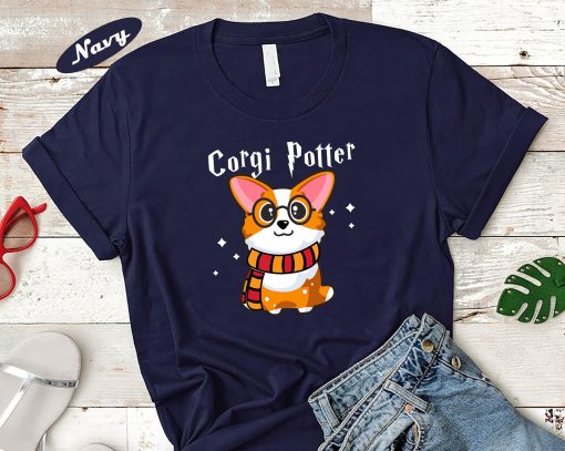 Cute Corgi Potter Corgi Lovers Unisex T-Shirt