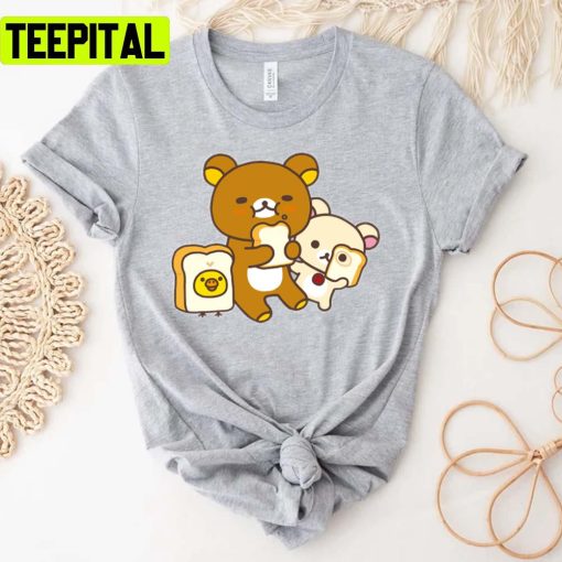 Cute Friends Rilakkuma And Korilakkuma Unisex T-Shirt