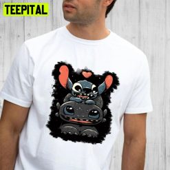 Cute Stitch And Toothless How To Train Your Dragon Unisex T-Shirt