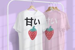 Cute Strawberry Cartoon Art Unisex T-Shirt