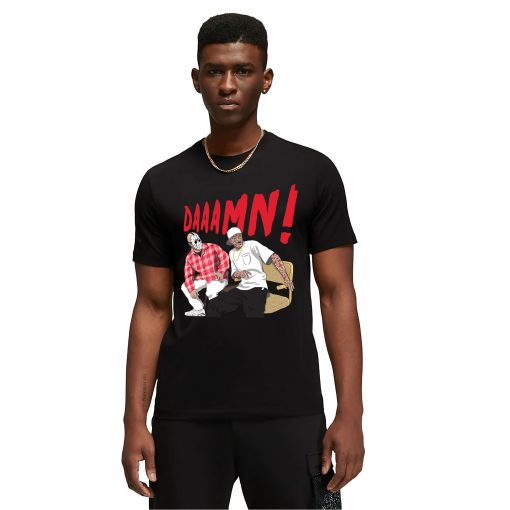 Daaamn Match Jordan 6 Retro Red Oreo Unisex T-Shirt