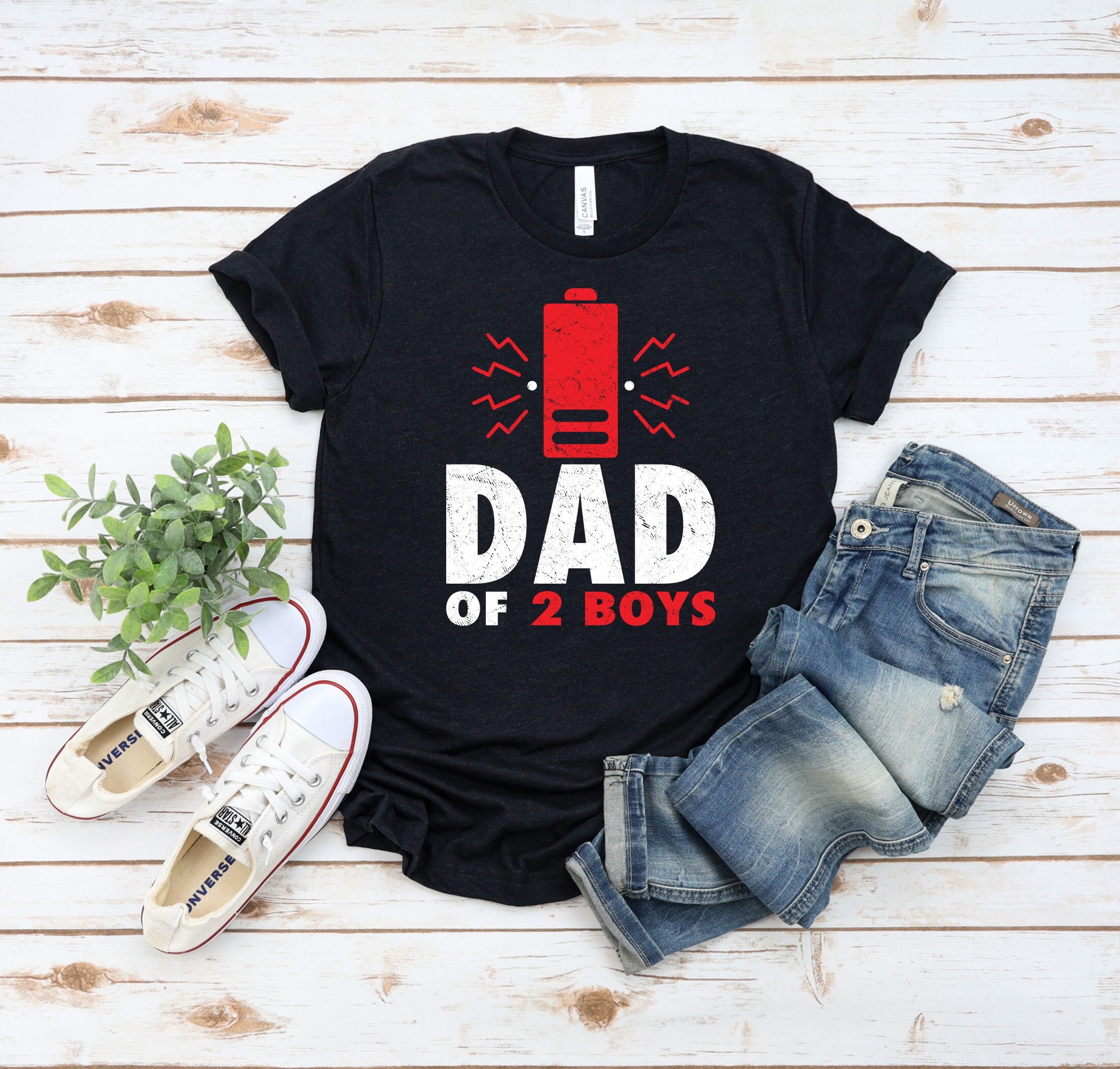 Dad Of 2 Boys Father's Day Unisex T-Shirt