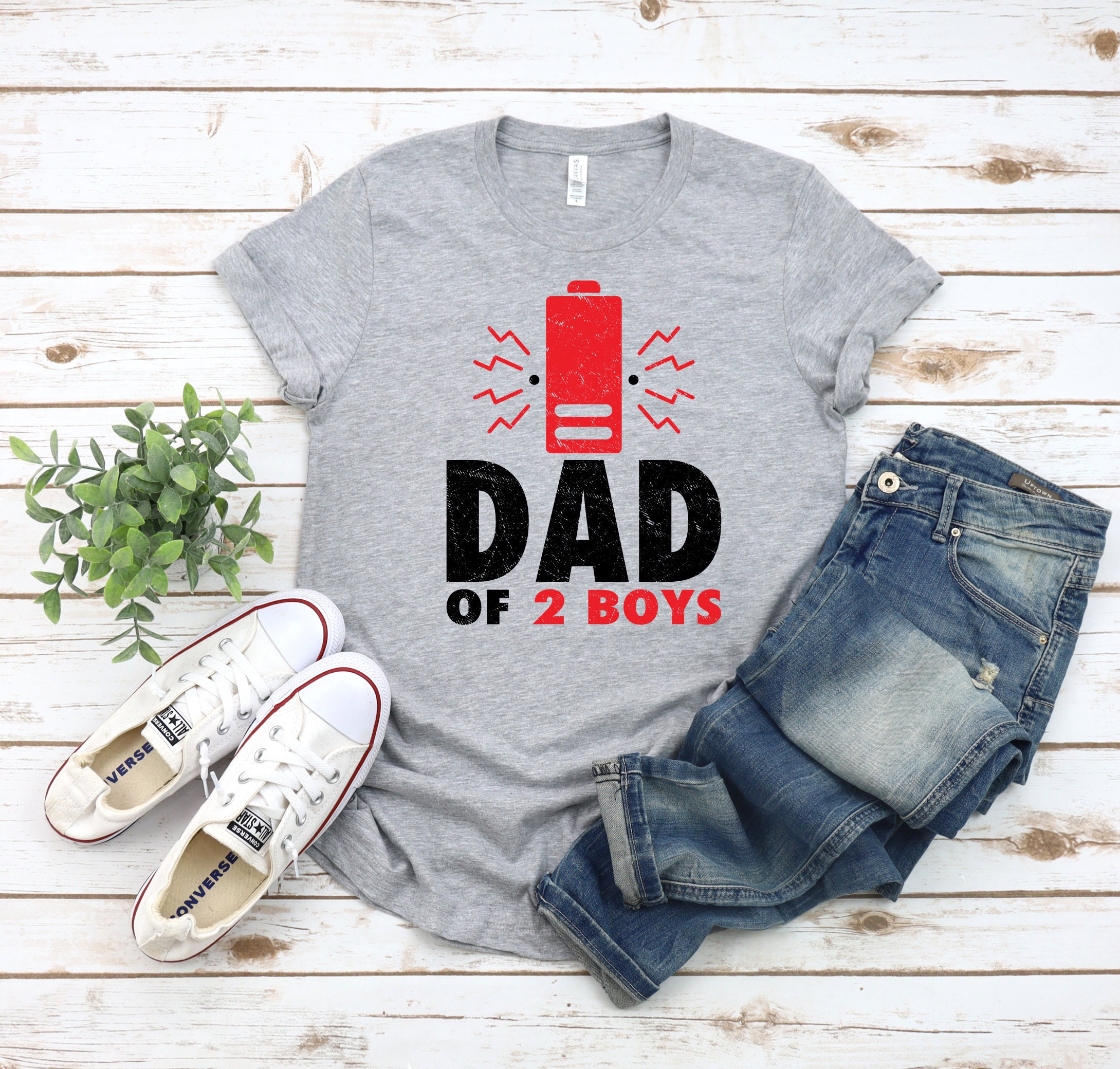 Dad Of 2 Boys Father's Day Unisex T-Shirt