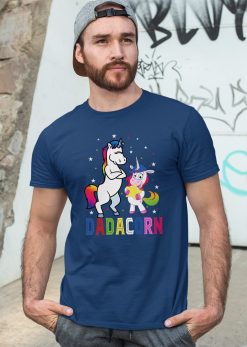 Dadacorn Cool Unicorn Folded Arms For Slogan Father’s Day Unisex T-Shirt