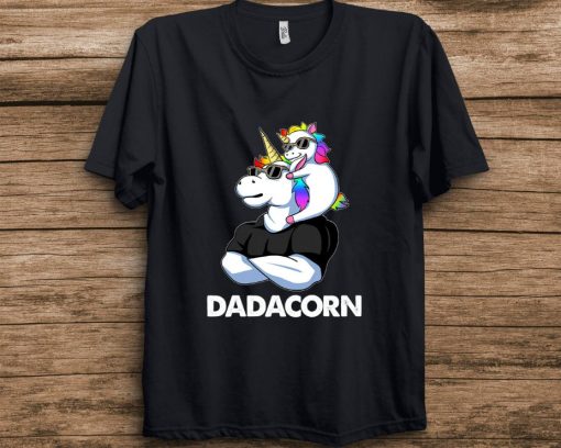 Dadacorn – Unicorn Dad and Baby Shirt