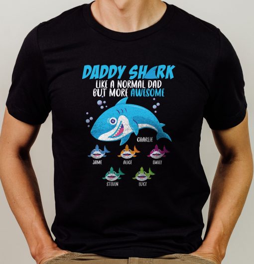 Daddy Shark Fathers Day Unisex T-Shirt