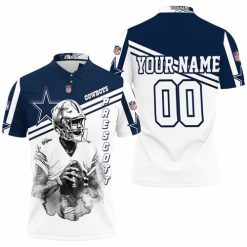 Dak Prescott 4 Dallas Cowboys Black &ampamp White 3d Personalized Polo Shirt Model A2424 All Over Print Shirt 3d T-shirt