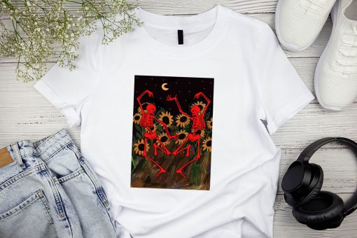 Dancing Skeleton In Sunflowers Father’s Day Unisex Sweatshirt