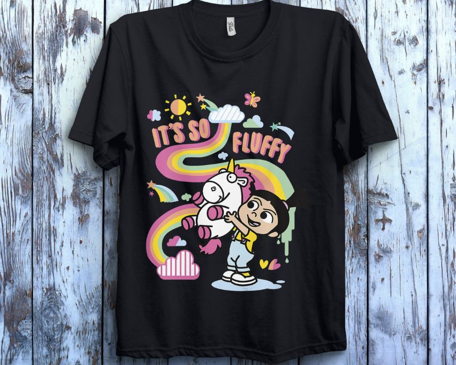 Despicable Me Minions Agnes Unicorn Rainbow Graphic T-Shirt