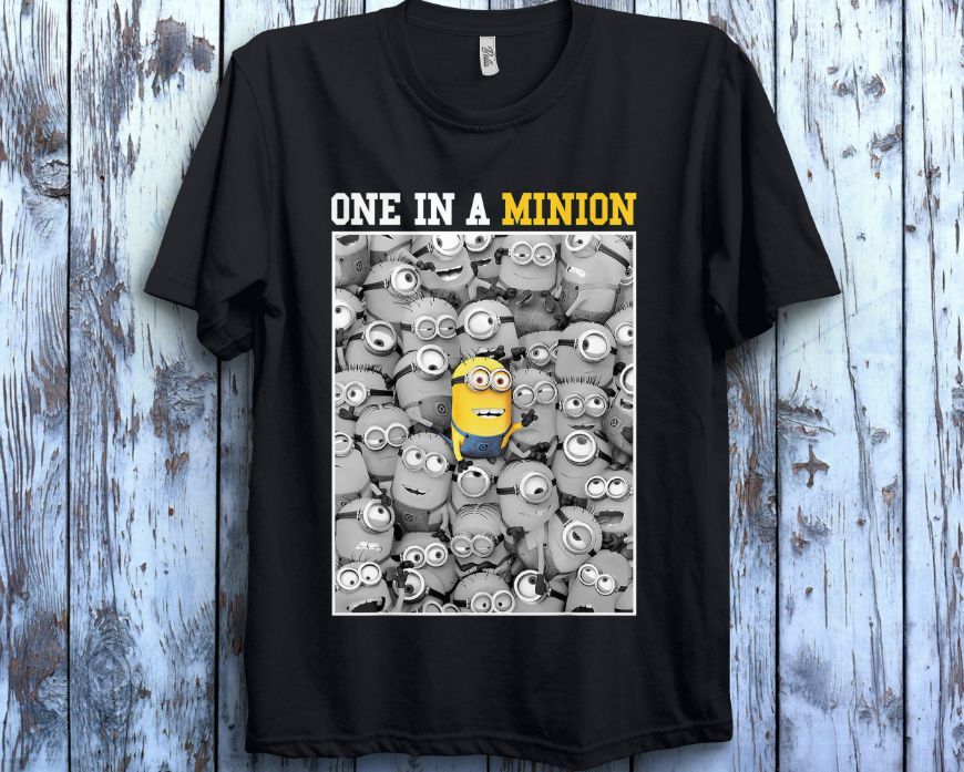 Despicable Me Minions One In A Minion Color Pop Portrait Unisex Gift T-Shirt