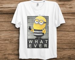 Despicable Me Minions Whatever Mugshot Graphic T-Shirt