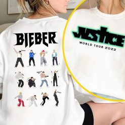 Digital Art Justin Bieber 2022 Justice World Tour Double Sided Unisex T-Shirt