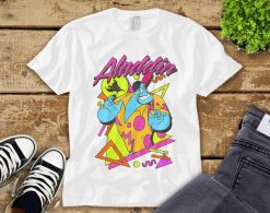 Disney Aladdin Genie 90s Style Portrait Unisex Tee Adult T-Shirt