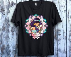 Disney Aladdin Jasmine Stained Glass Lotus Graphic T-Shirt