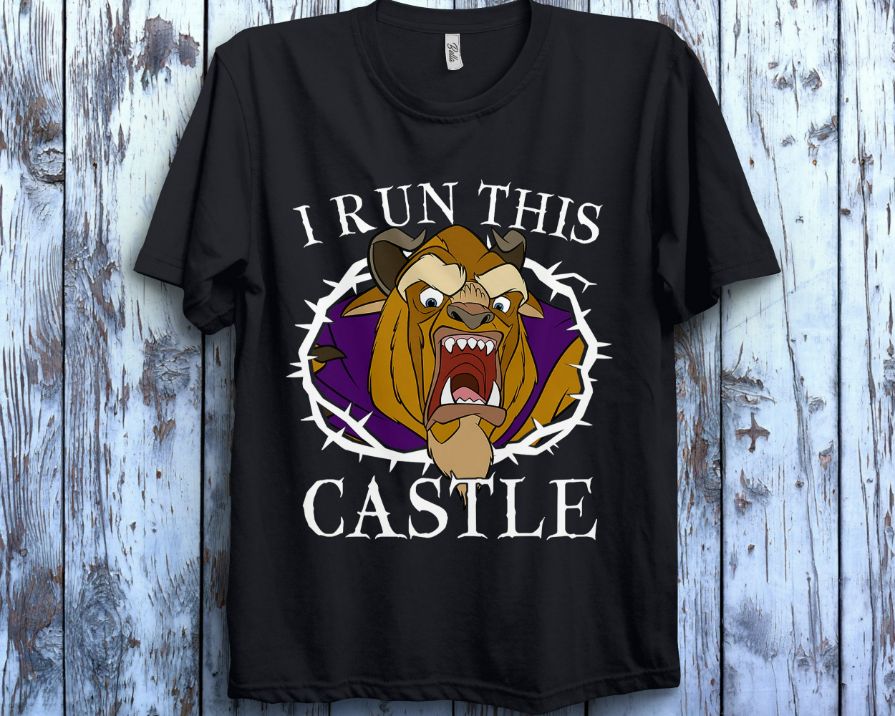 Disney Beauty And The Beast I Run This Castle Thorn Portrait Unisex Gift T-Shirt
