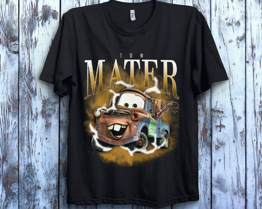 Disney Cars Tow Mater Graphic Poster Cute Character T-Shirt